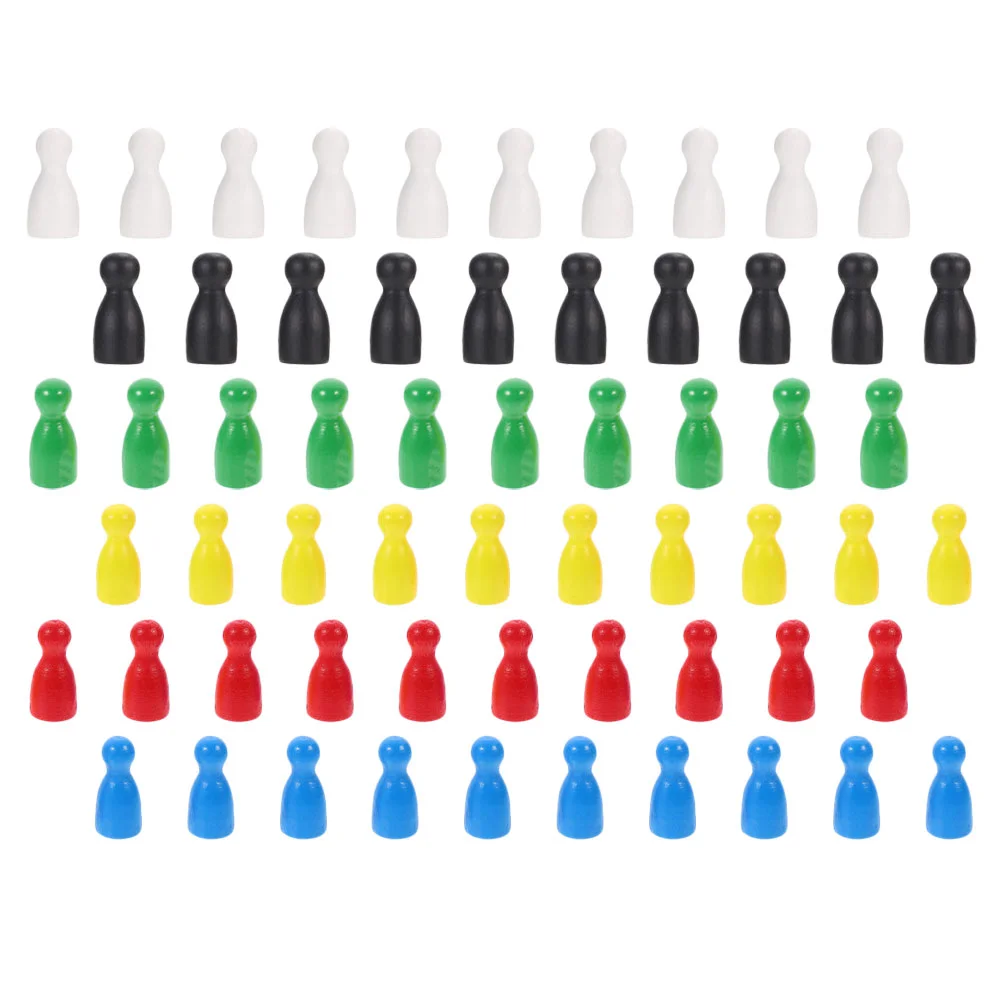 

Pieces Game Tabletop Board Markers Wooden Chess Games Component Replacement Pawns Plastic Tokens Marker Practice Math Chip Bingo