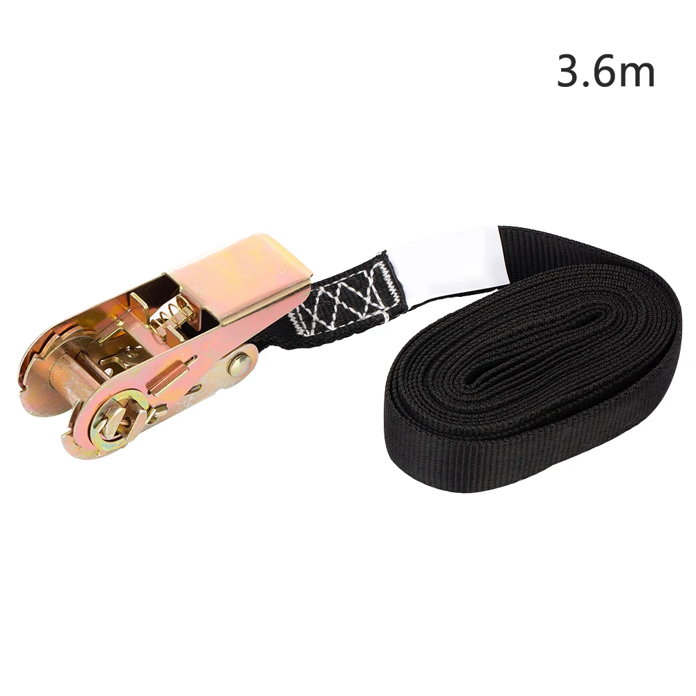 

With Buckle Canoe Car Bike Kayak Thickened Ratchet Belt Strong Luggage Lashing Cargo Strap Outdoor 3.6M Accessories Tie Down