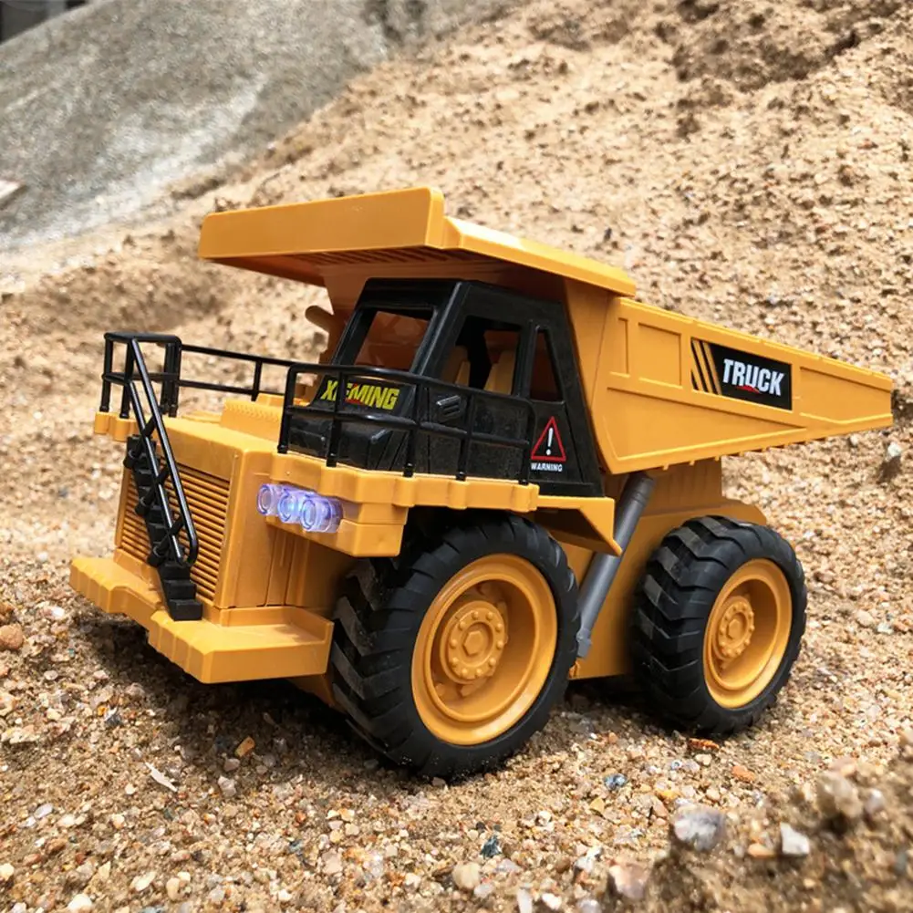 

1:14 2.4g Remote Control Dump Truck With Sound Light Engineering Vehicle Model Toys For Children Gifts