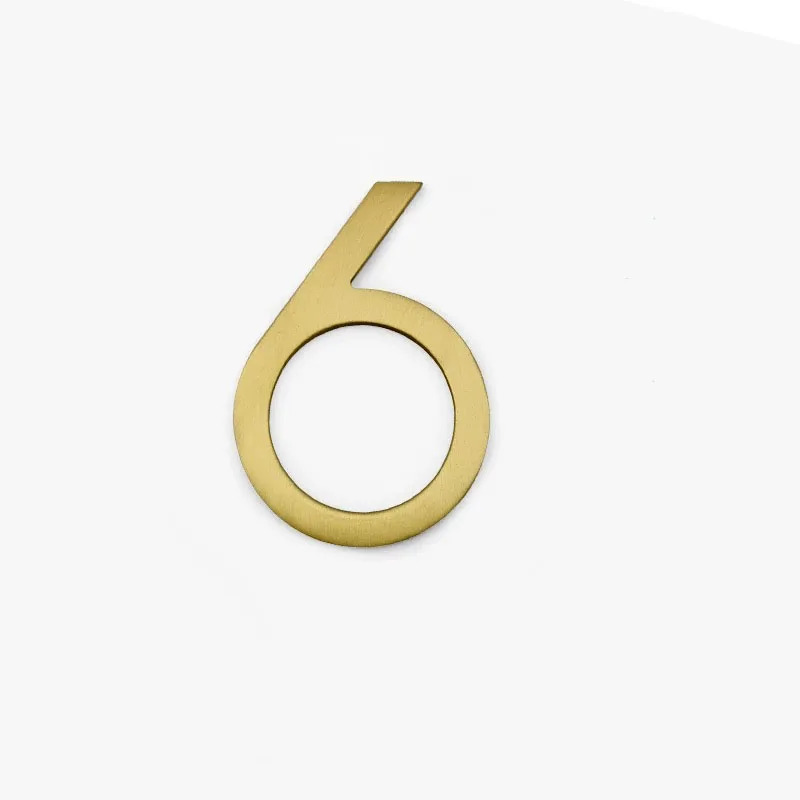 

Латунные арабские фигурки, золотые цифры для двери, дверная табличка «сделай сам», 0 ~ 9, стикер на стену с номером 5 см/8 см, твердый латунный номер дома, фурнитура для дома