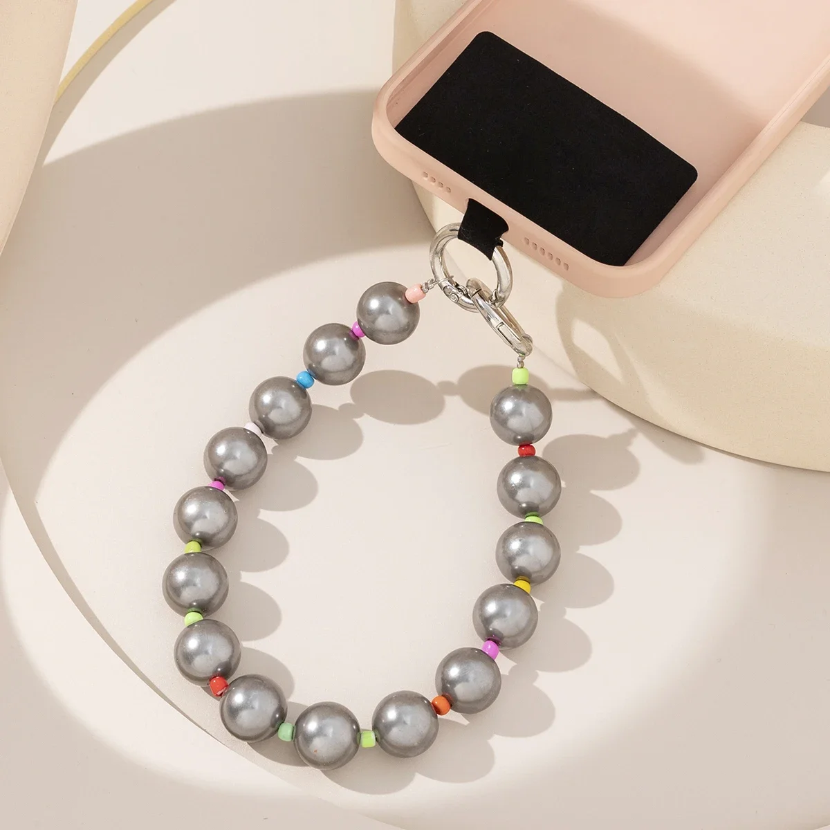 Женская короткая цепочка для телефона в стиле бохо летний шнурок с хрустальными