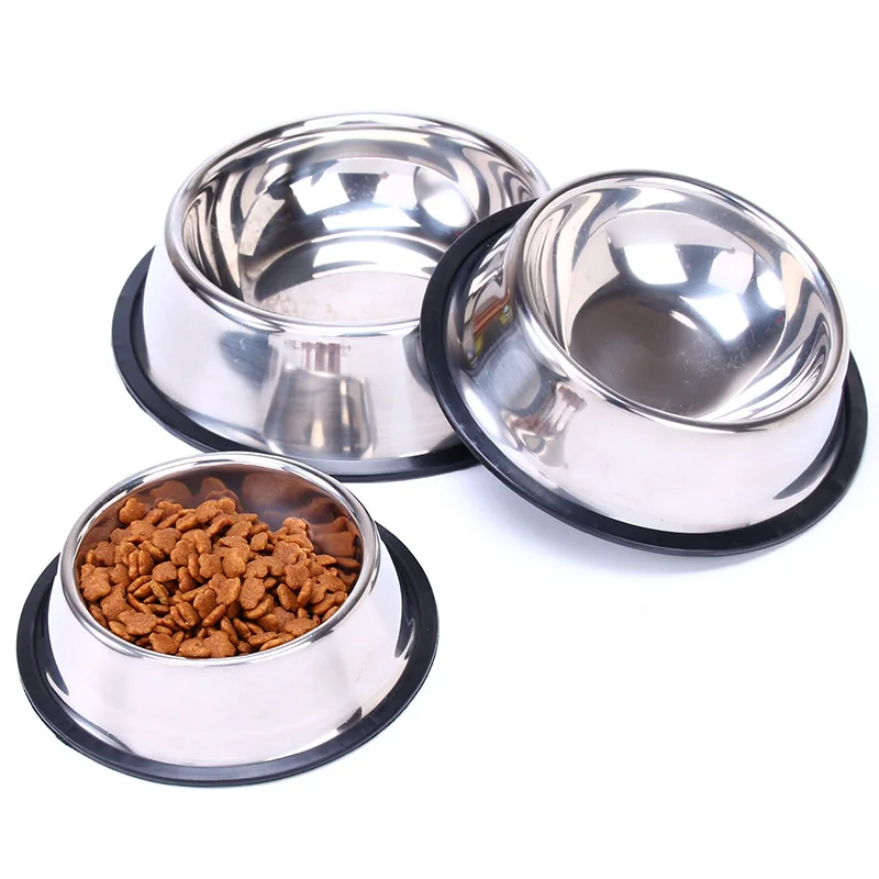 

Миска для собак ATUBAN, миски из нержавеющей стали с противоскользящей резиновой основой для еды или воды, идеальное блюдо для кошек и котят