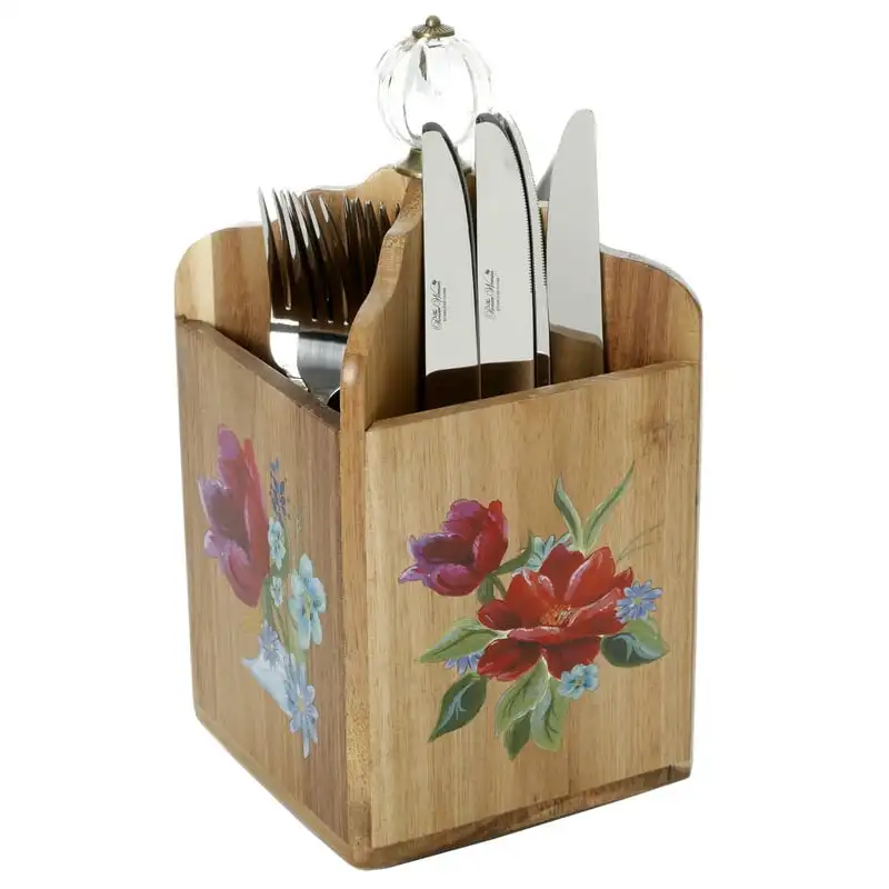 

Bouquet 4-Section Acacia Wood Utensil Holder Funda para parrilla Funda barbacoa exterior мангал Charcoal grill cover Grill