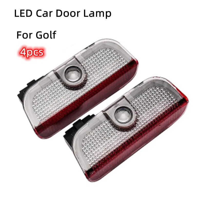 

4 PCS For Volkswagen CC 2009-2019 Volkswagen Phideon Passat Golf Magotan Touareg Car Door Sign LED Welcome Lamp Projector Lamp