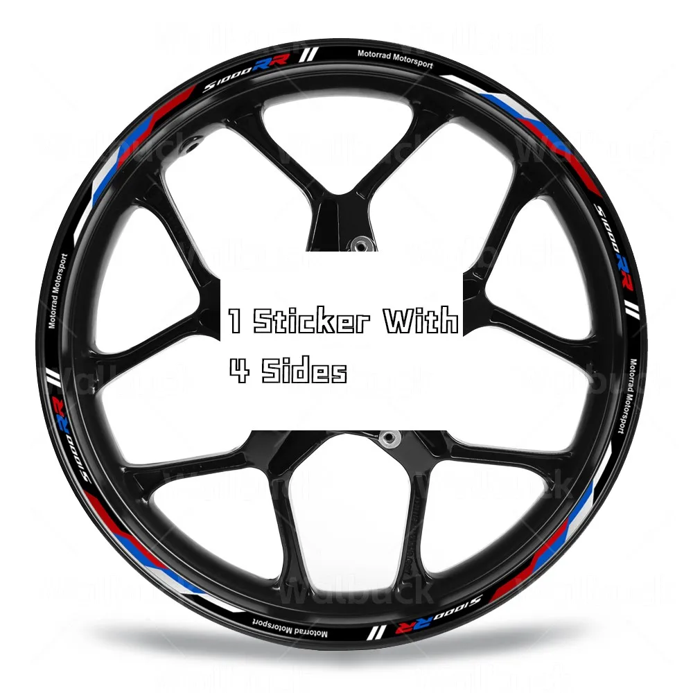 

Для S1000RR S1000 rr s1000 rr наклейки на колеса мотоцикла светоотражающие 17-дюймовые полосатые ободы внутри наклейки на ступицу аксессуары водонепроницаемые