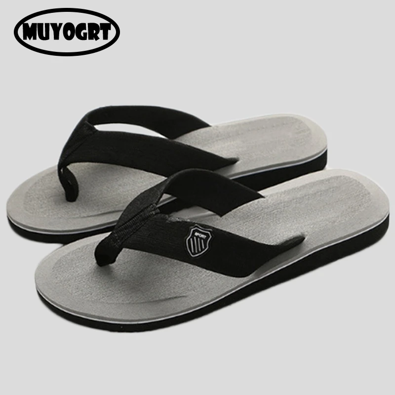 

Men Summer Flip Flops Beach Slippers Thong Sandals Anti-slip Casual Flat Shoes High Quality Slippers Home Slippers For Men