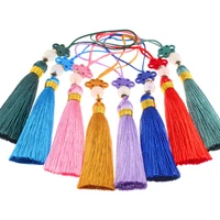 2pcs 6 5cm multicolor silk tassel beads cords brush for earrings charm pendant fringe diy jewelry crafts making handmade suplies