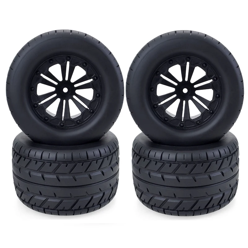 

4PCS 115MM Tires Wheels 12mm Hub Hex for 1/10 RC Buggy Monster Truck Car HPI HSP Savage XS TM Flux ZD Racing LRP 10030