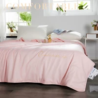 2022 summer breathable soft silk duvet insertthin cool quilt blanketlightweight comfy comforterhot sleepers bedspread bed