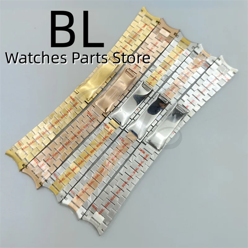 Браслет BLIGER 20 мм для юбилейных часов изогнутый двухцветный браслет наручных из