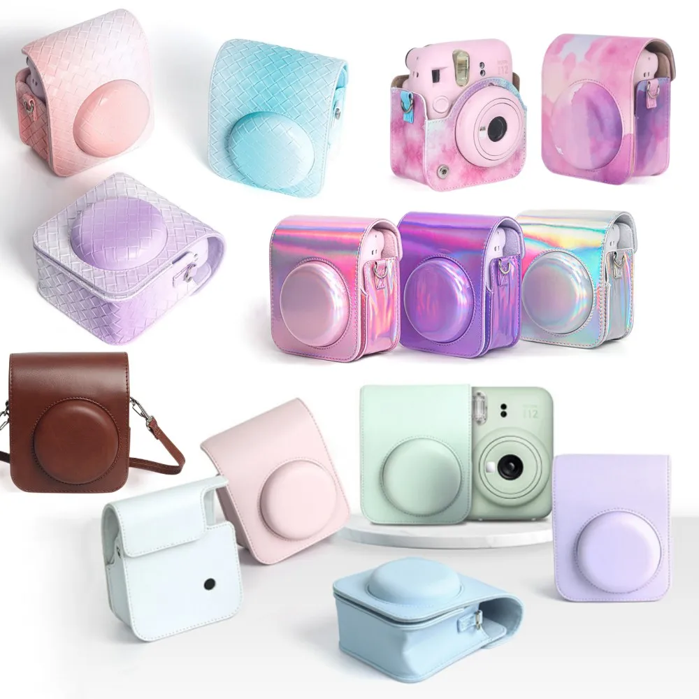 

Portable Travel Camera Bag For Fujifilm Instax Mini 12 Instant Camera Handbags Protective Cover Case Box With Shoulder Strap