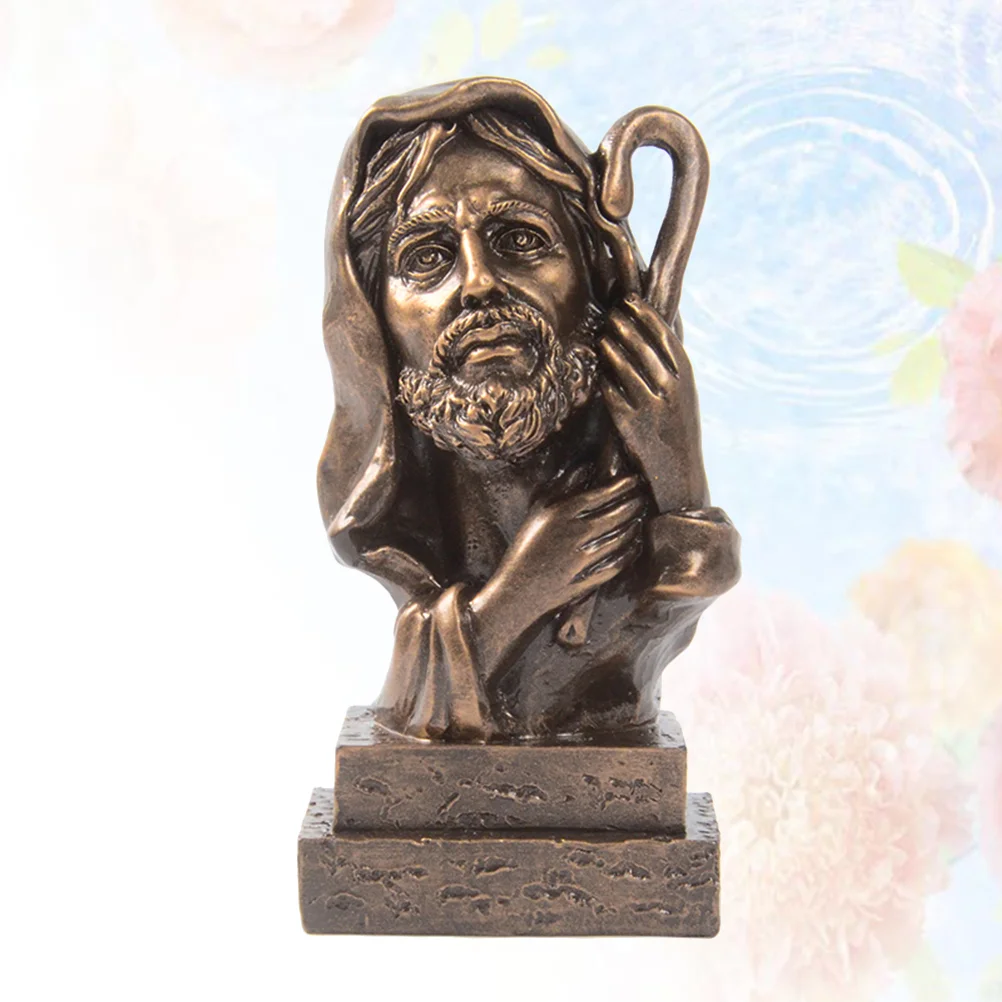 

Gifts Elders Thanksgiving Retro Decor Ornament Jesus Jewelry Office Decore Christ The King Statue Table Lord All Figurine