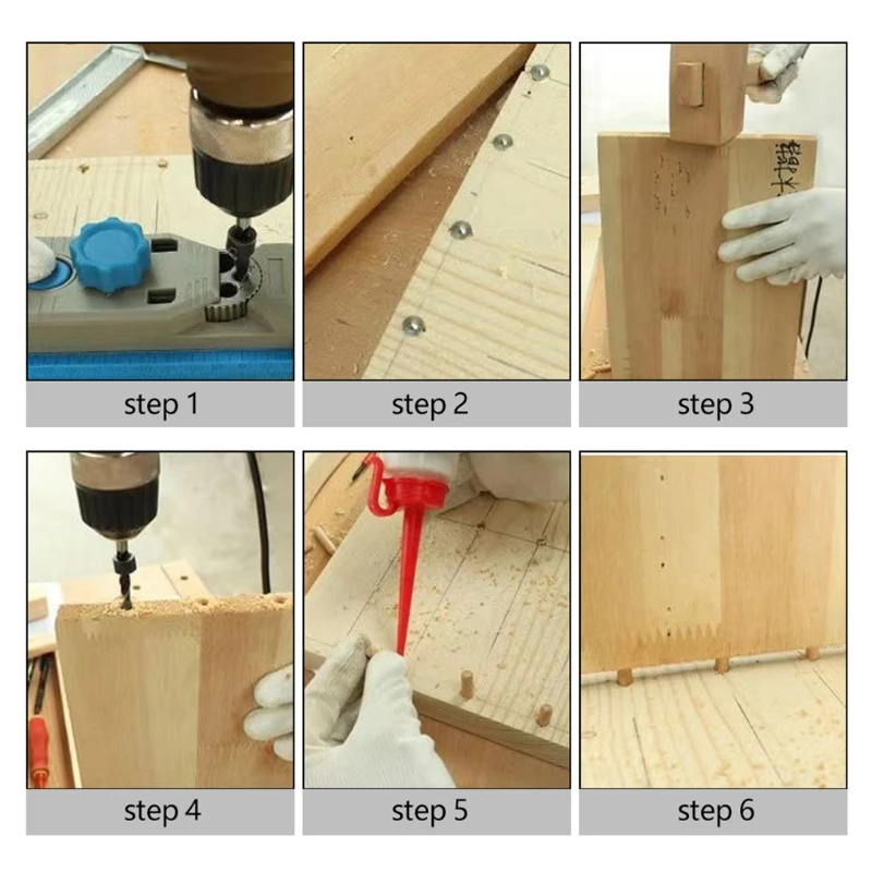 

X37E 4x/Set Dowel Pins Center Point Carpentry Log Dowel Tips Round Log Pin DIY Locator Wooden Pin Center Punching Accessories