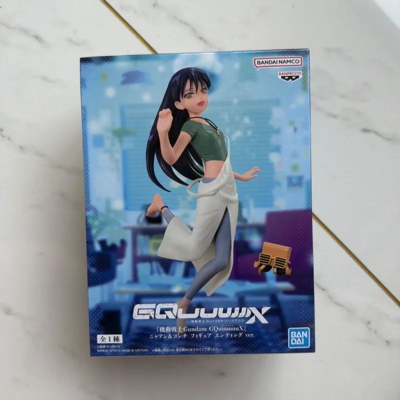 Фото В наличии: Оригинальные коллекционные фигурки Bandai Banpresto Anime Gundam GQuuuuuuX Nyaan Machu, модель игрушки, подарок на день рождения TT №3
