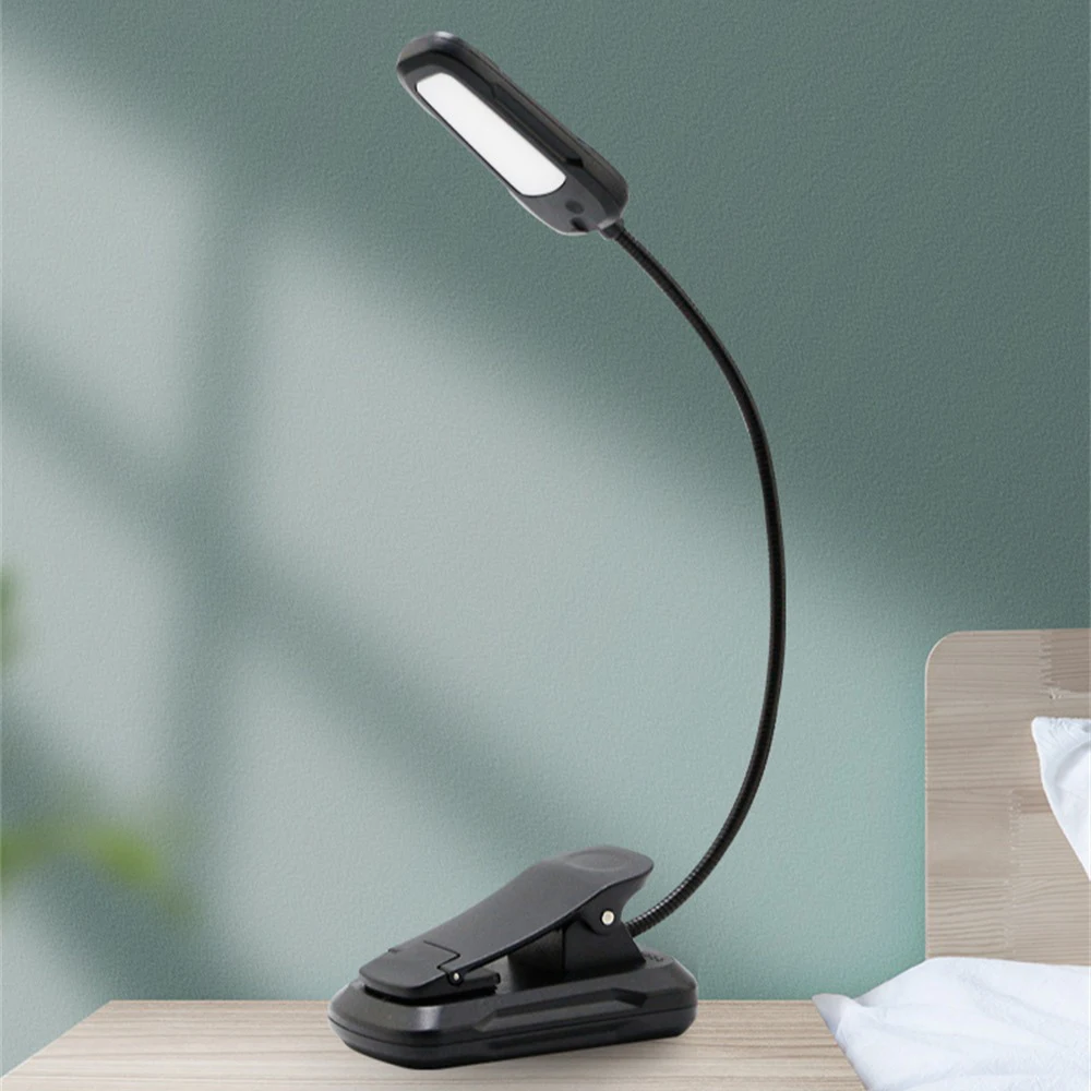 

Book Light Flexible 7 Led Light Can Be Adjusted Usb Rechargeable Read Night Light Reading Clip Lamp Rechargeable Clip Table Lamp