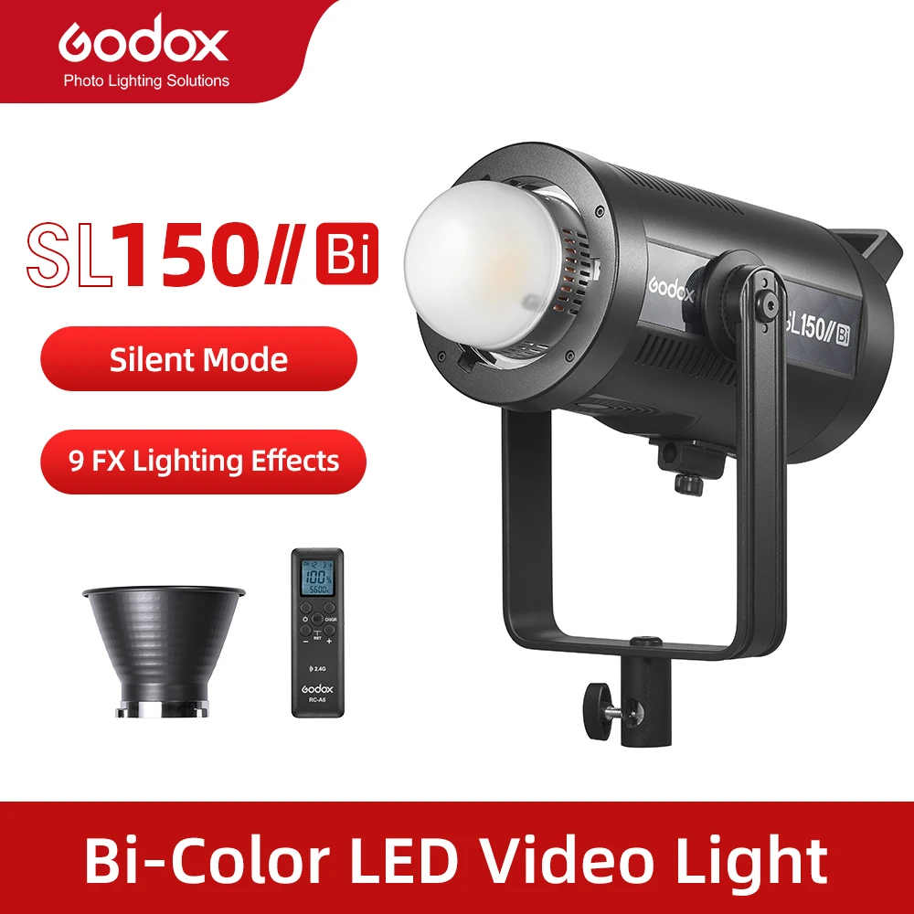 

Godox SL150II Bi 150W 2800-6500K Bi-Color LED Video Light for Live Photography Light vs Amaran 200D Nanguang Youtube