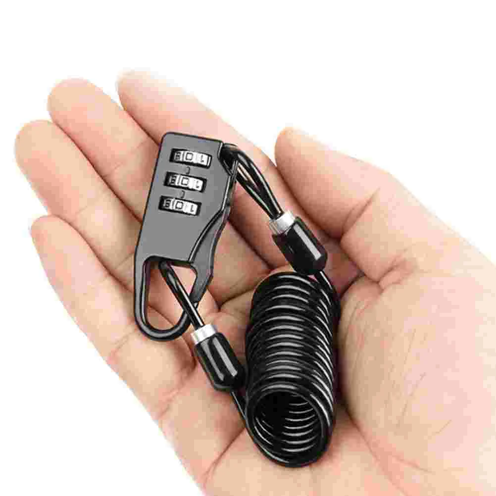 2 шт. велосипедный тросовый замок кодовый 3-цифровой пароль защитный