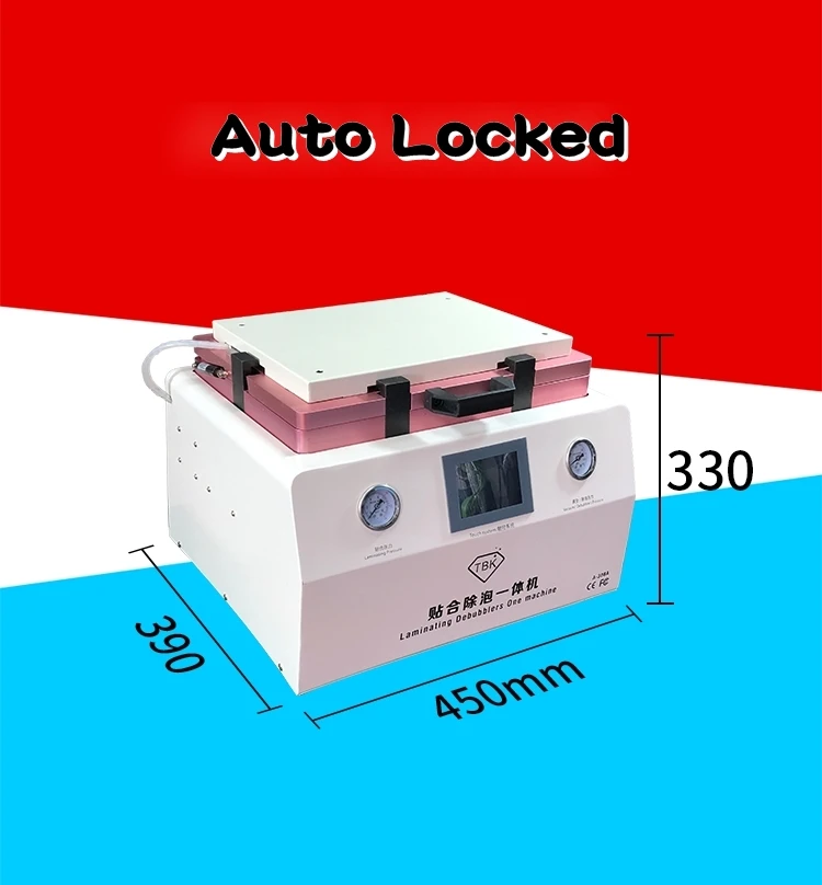 

TBK 308A IPad Lamination and Defoaming Machine 15 Inch LCD Touch Screen Repair Automatic Bubble Remove Equipment OCA Apparatus