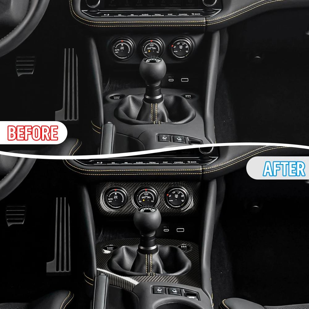Фото Аксессуары для интерьера из углеродного волокна для Nissan Z RZ34 400Z Fairlady Z (2023+), чехол на руль, крышка приборной панели центральной консоли №4