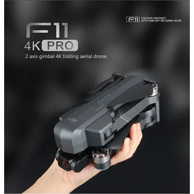 

HJ F11 PRO 4K / F11S 4K PRO Brushless WIFI FPV GPS Foldable RC Quadcopter HD Camera Gimbal Drone 3KMToy
