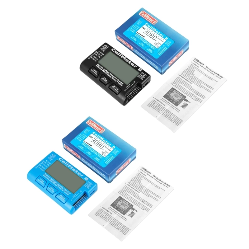 

LCD-CellMeter 8 Проверка емкости аккумулятора Сервотестер балансировки разрядника