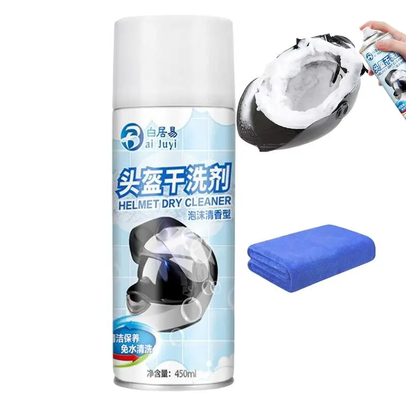 

Fresh Cleaning Spray For Helmets Motorcycle Helmets And Visor Cleaner No Water Wash Odor Eliminating Spray For Bike Helmets