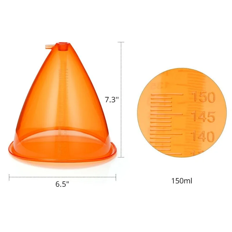 

2023 Newest 150ML XL Orange Cups 2PCS Cupping Therapy Breast Enhancement Butt Lifting Vacuum Cupping Breast Care