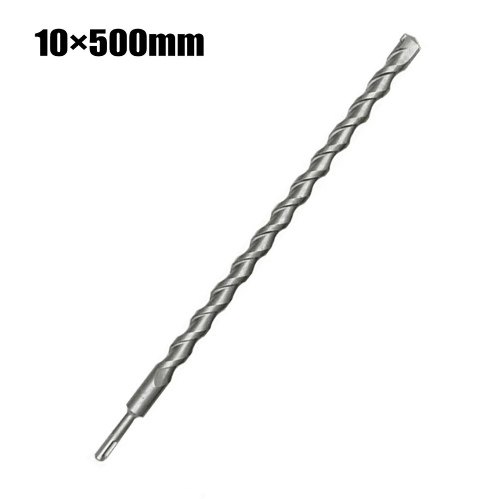 

1pcs 10/12/14/16mm Carbide Steel Impact Drill Bit SDS Shank Twin Spiral Bits For Electric Drills Clinker Concrete Brick Drilling
