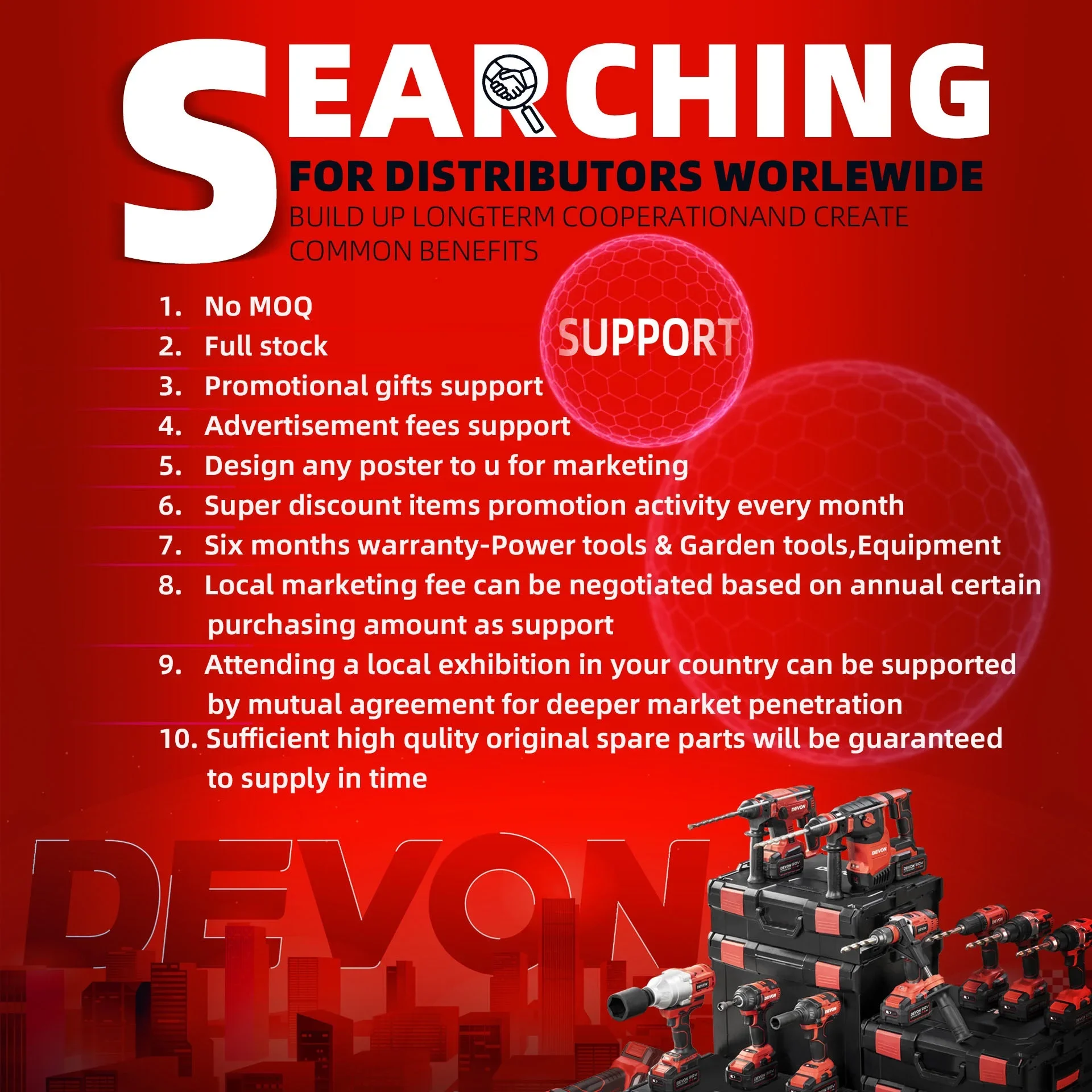 DEVON Hammer 12 В 18 20 24 160 нм 3/4 Бесщеточный аккумуляторный верх Лучший китайский ударный