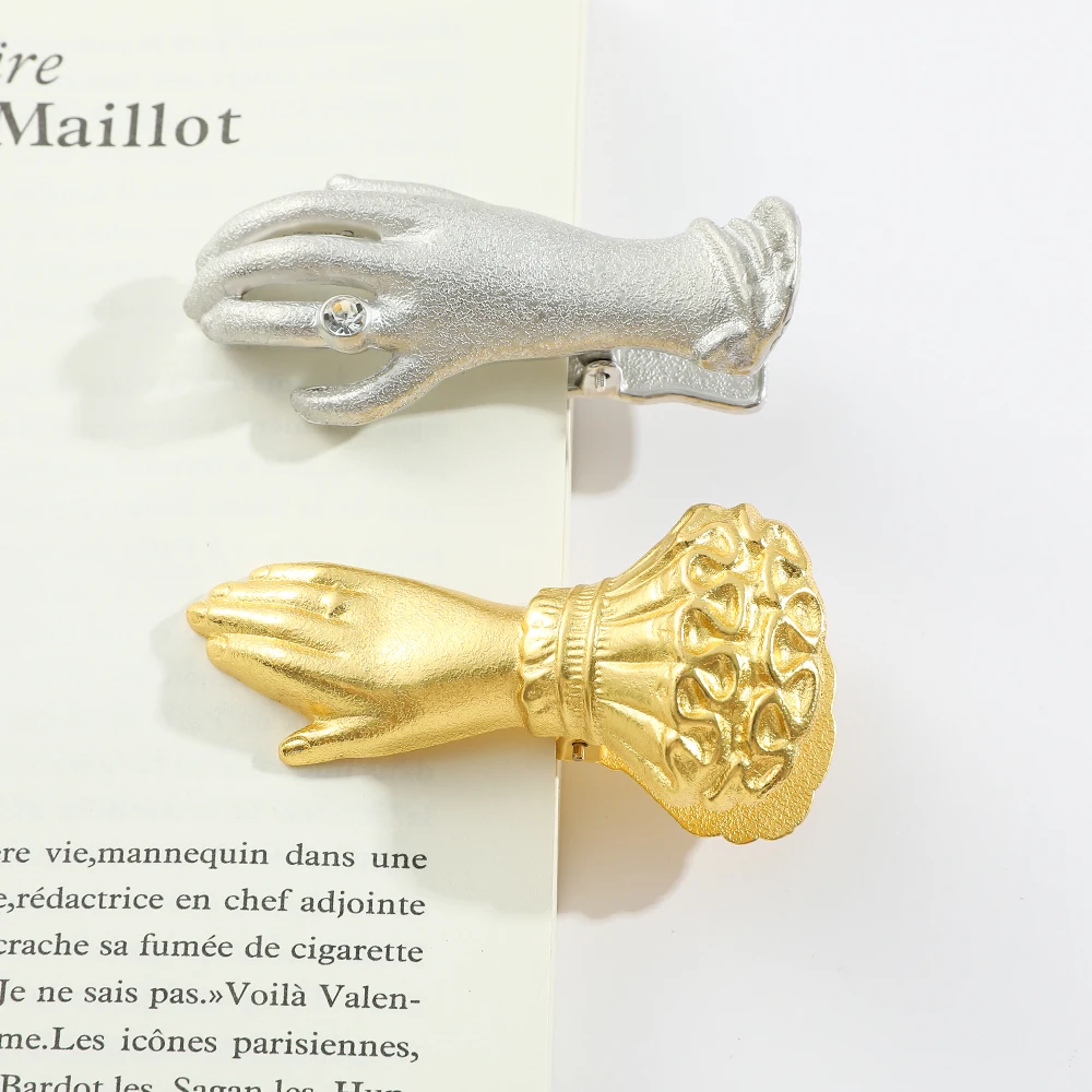 Женский зажим для книг в форме руки Винтажный блокнота металлический