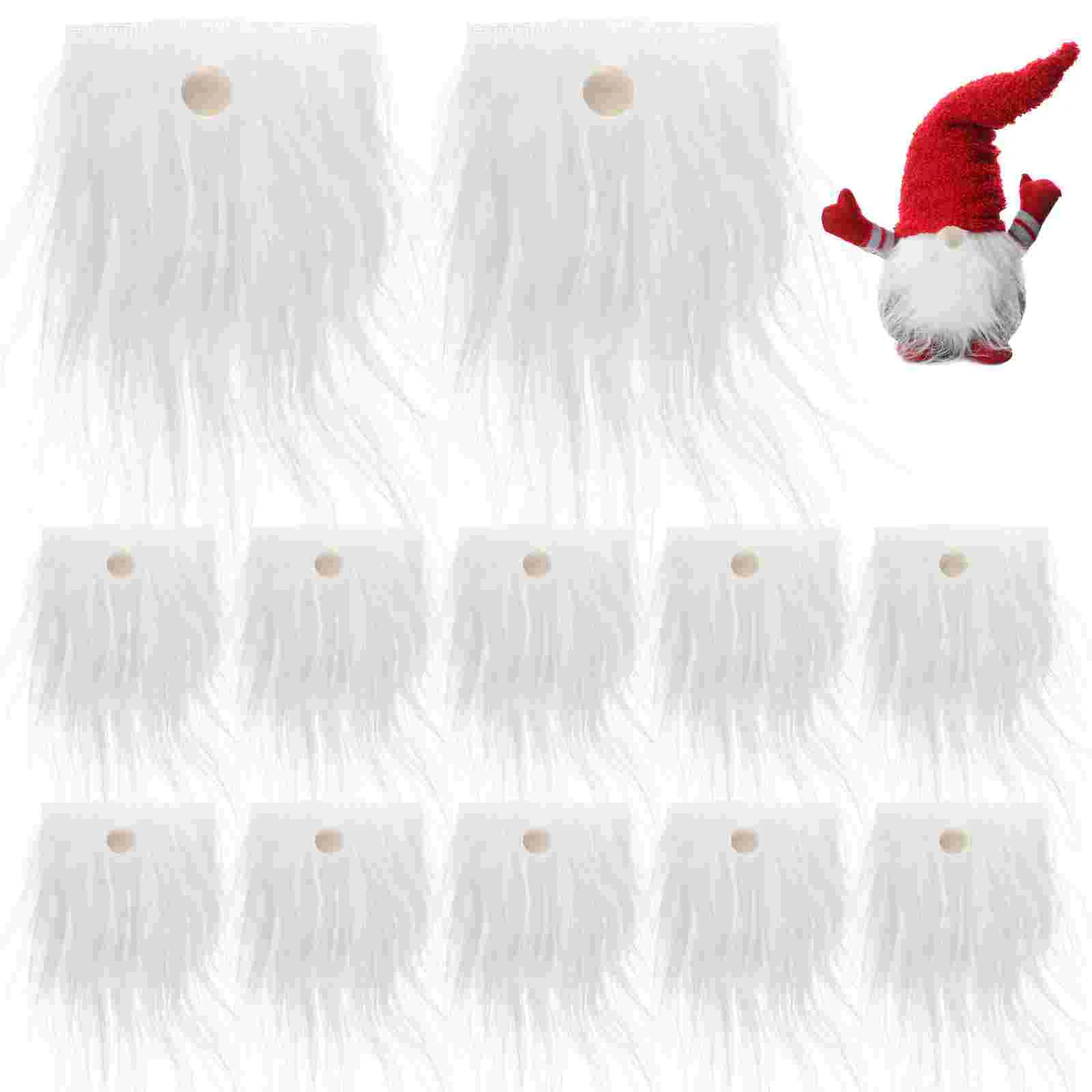 

Рождественская борода гнома Darwf с деревянными шариками, искусственный мех, бороды, плюшевые поделки ручной работы «сделай сам», аксессуары для костюма