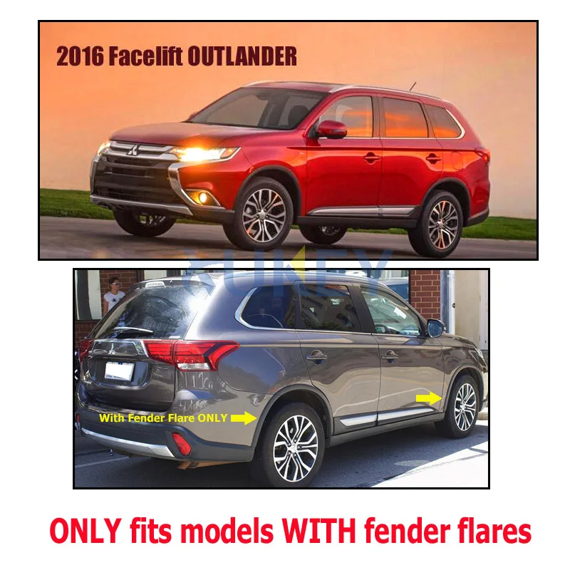 Брызговики для Mitsubishi Outlander 2015 2016 2017 2018 2019 2020 |