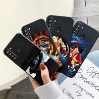japanese anime one piece phone case for samsung galaxy a32 4g 5g a51 4g 5g a71 4g 5g a72 4g 5g soft liquid silicon black