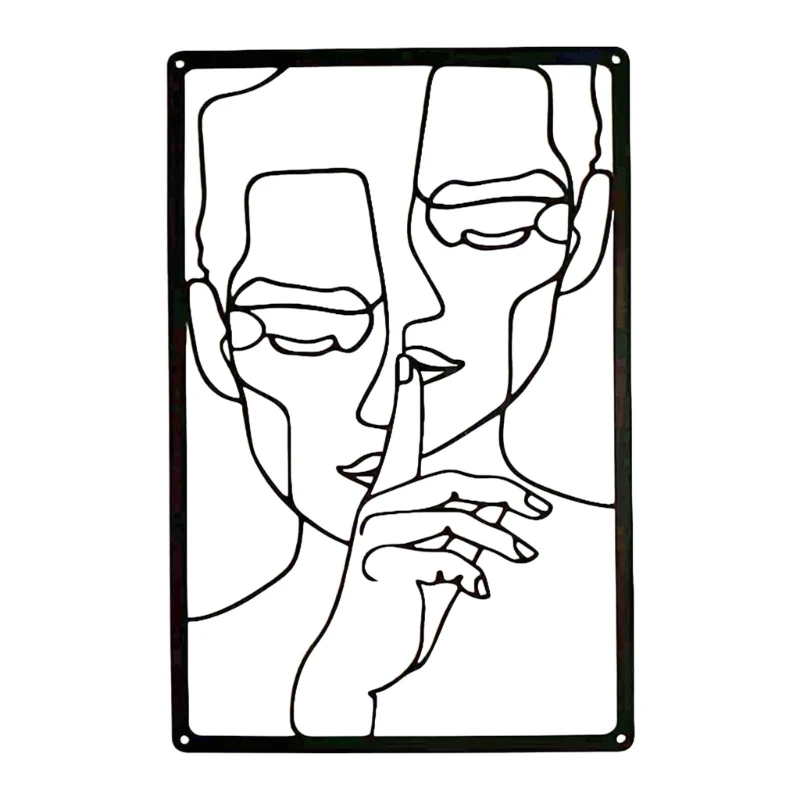 

Скандинавский стиль, абстрактная мужская форма, металлический знак, скандинавский стиль, настенное искусство, декор для спальни,