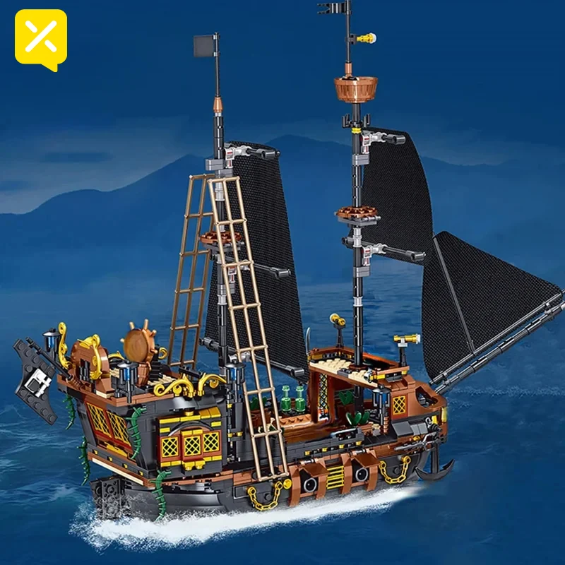 Toylinx Пиратский Корабль Набор Строительных Блоков Боевая Модель Моряка Moc