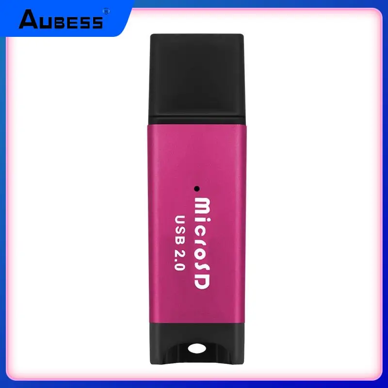 

The new compact and portable beautifully designed multicolor aluminum alloy TF card memory card reader is compatible with USB2.0