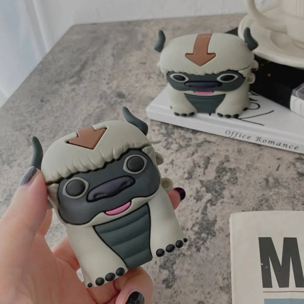 

Cute Cartoon Movie Fly Cow 3D Silicone Case for Apple Airpods Air pods 1 2 3 Pro Cover for 2021 Headphone Cases