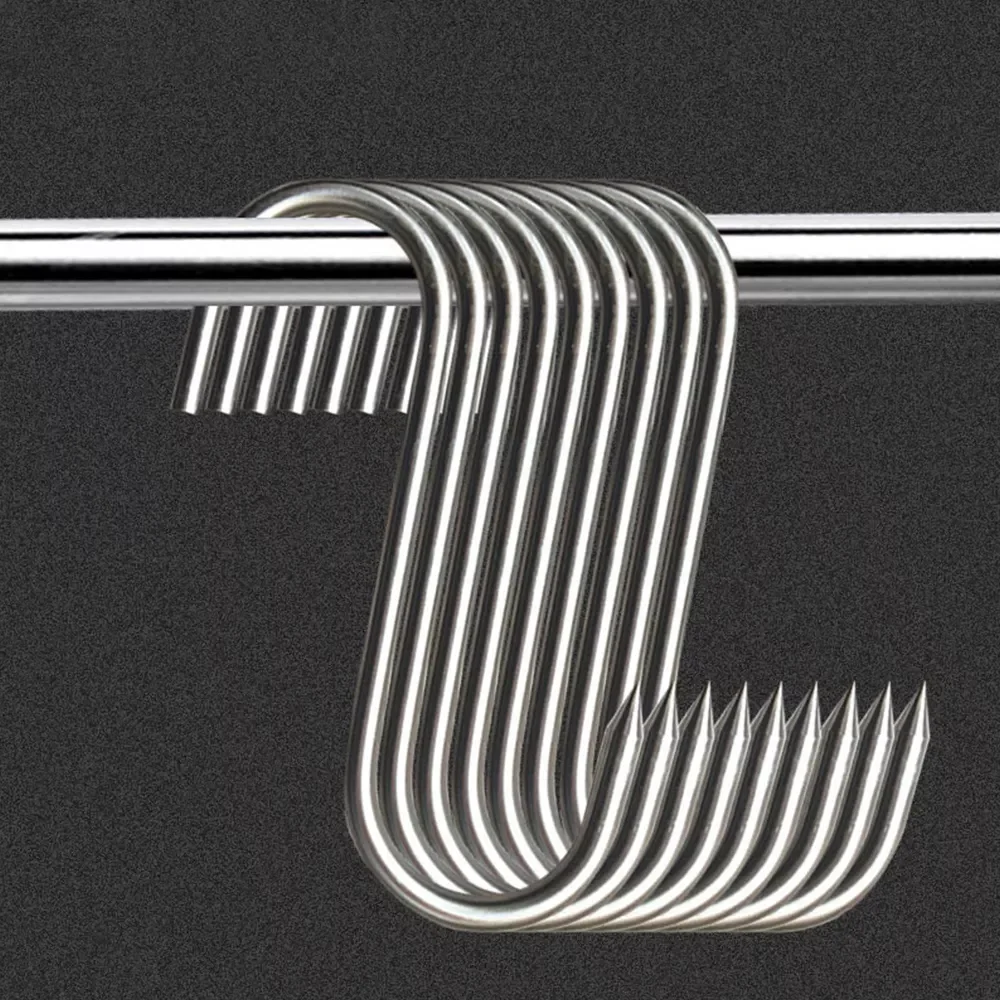 

20 шт./набор, крючки для мяса, из нержавеющей стали