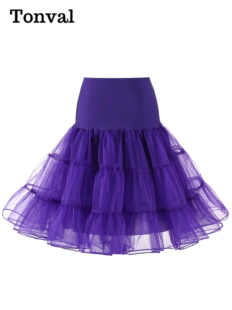 Женская винтажная юбка-пачка Tonval плиссированная юбка в стиле ретро 50-х годов