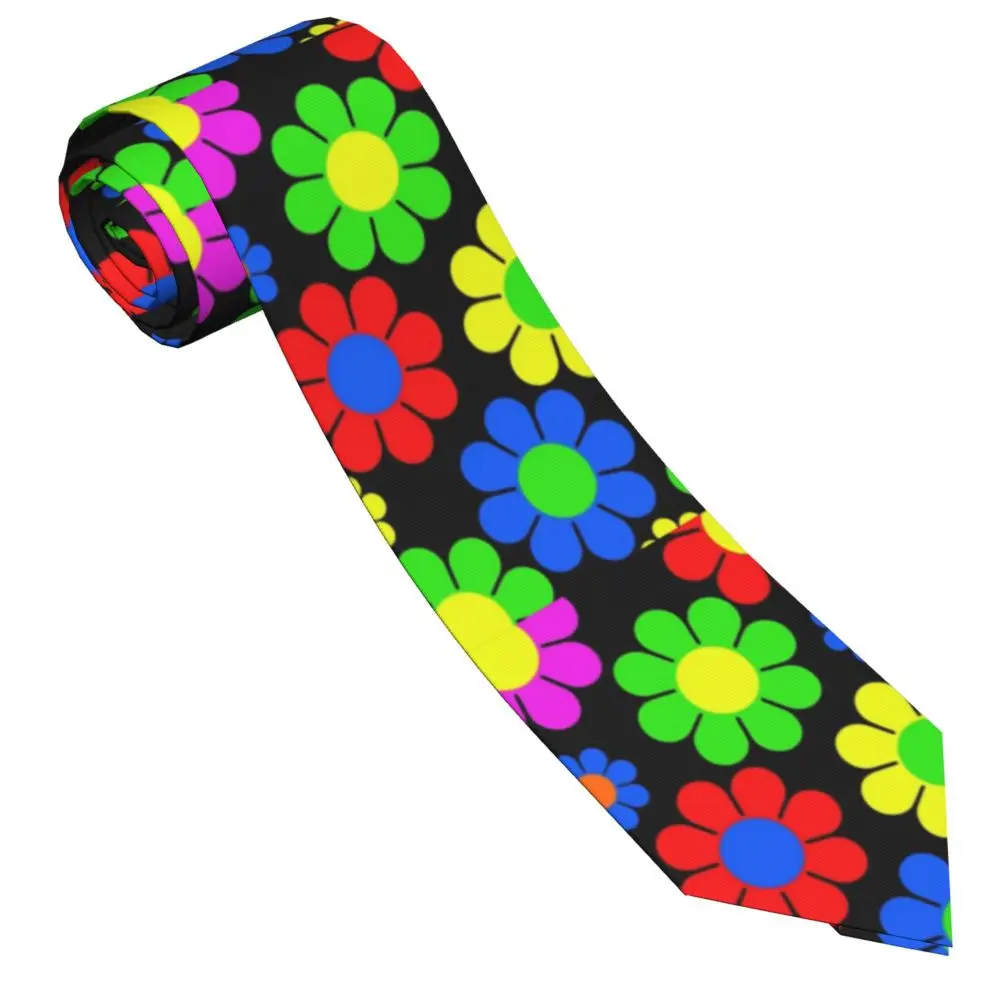 

Flower Daisy Spring Neckties Unisex Polyester 8 cm Neck Tie for Men Silk Narrow Suits Accessories Gift