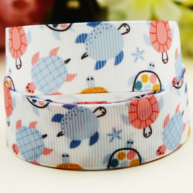 Репсовая лента с рисунком морской черепахи 22 мм 25 38 75 10 ярдов | Дом и сад