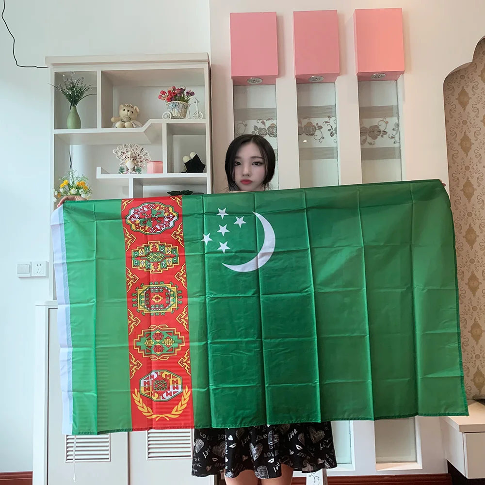 Zwjflagshow 90x150 см флаг Республики Туркестан 3x5 футов полиэфирная ткань подвесной флаг баннер для украшения