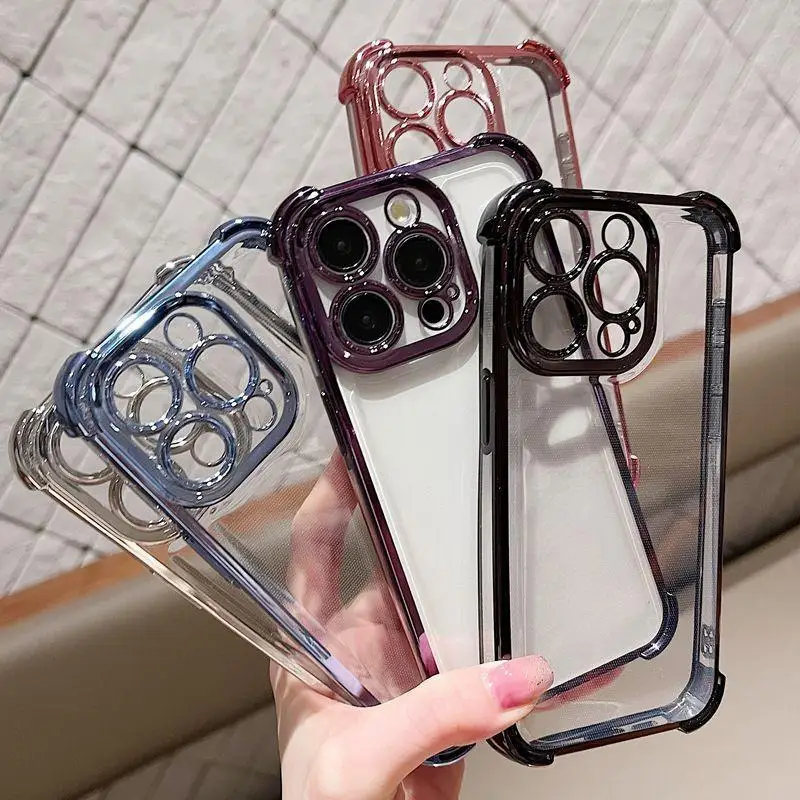 Фото Luxury Plating Airbag Case For infinix Note 30 40 Pro Hot 9 30 40 Play 30i 40i SMART 8 Pro 7 SPARK GO 2022 20 20C ITEL A70 cover №2