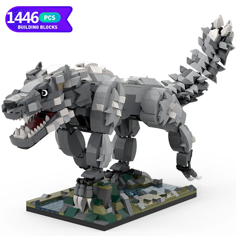 

Конструктор Moc Ideas для мальчиков, Скандинавская мифология, демократор солнца, Fenrired Giant Wolf, монстр-файтинг