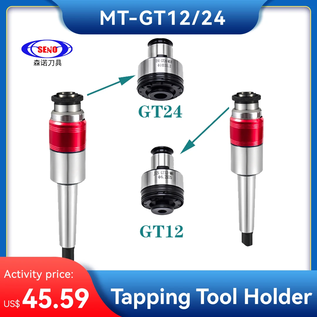 SENO BT30 BT40 C16 C20 C25 C32 MT2 MT3 MT4 MT5 MTA/B GT GT12 GT24 Tapping Tool Holder MT Tap Collet Floating Expandable Tapping