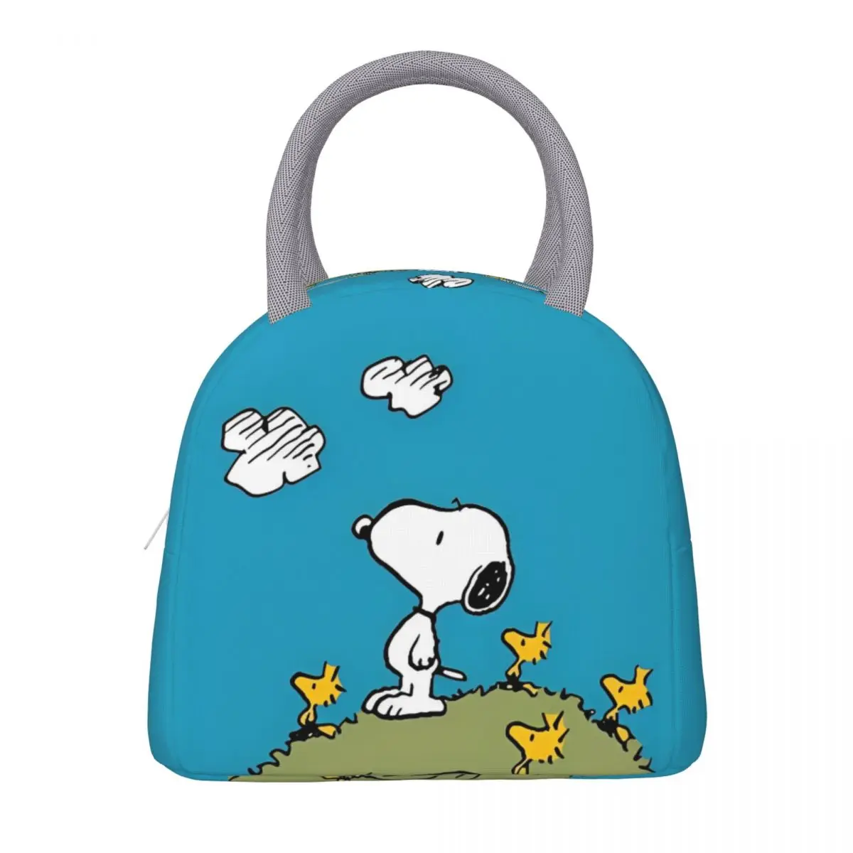 Фото Термосумки для обедов Snoopy Peanuts, герметичные контейнеры для еды, термосумки-ланчбоксы, сумки-тоуты для школы и путешествий, для мужчин и женщин №3