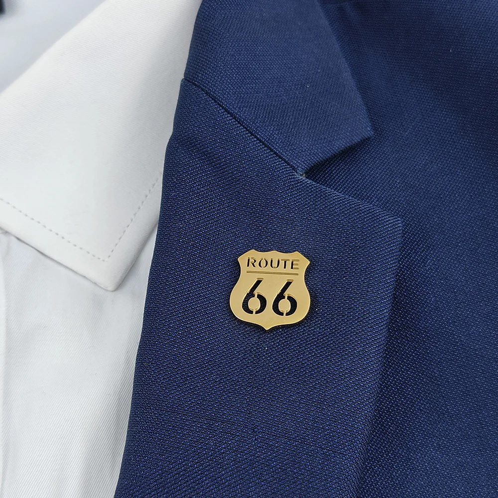 Мужская брошь из нержавеющей стали