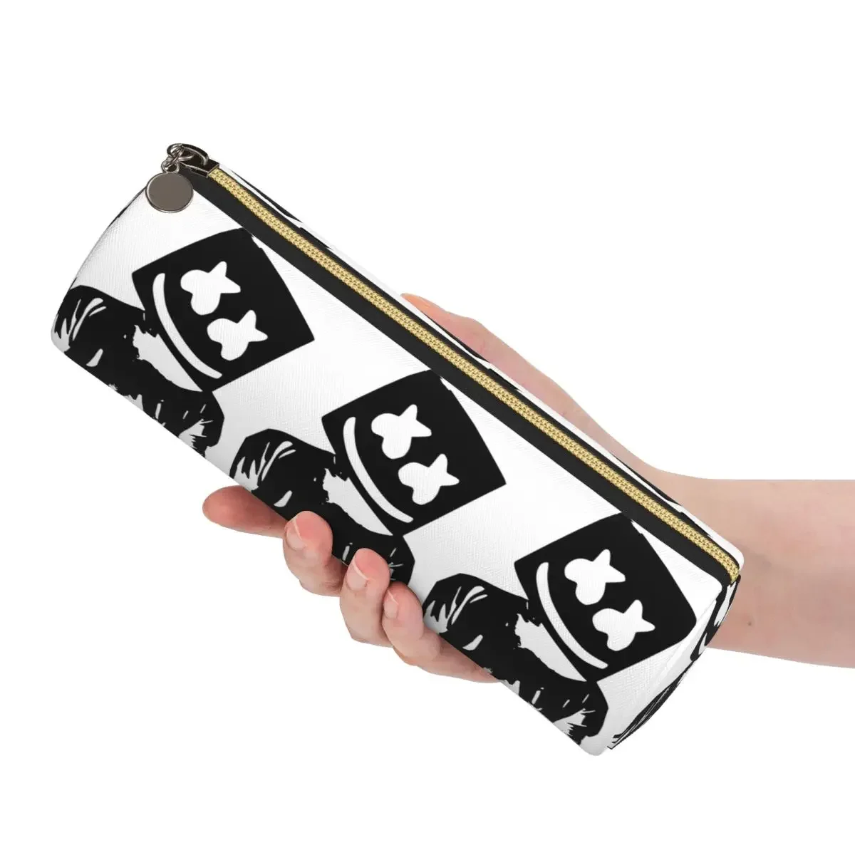 Фото Пеналы для карандашей Marshmello - DJ Pencil Cases, цилиндрический пенал-коробка для ручек, сумка для карандашей, подарки для мальчиков и девочек №2