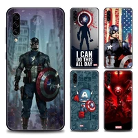 phone case for samsung a7 a52 a53 a71 a72 a73 a91 m30s m33 m62 m52 f23 f41 f42 5g 4g tpu case cute marvel captain america
