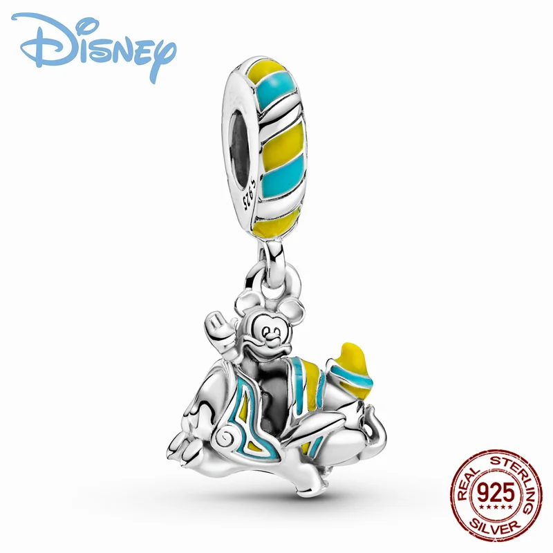 

Disney 925 silver mickey charms beads fits pandora charm 925 original bracelet women pendant charm bead jewelry hot new